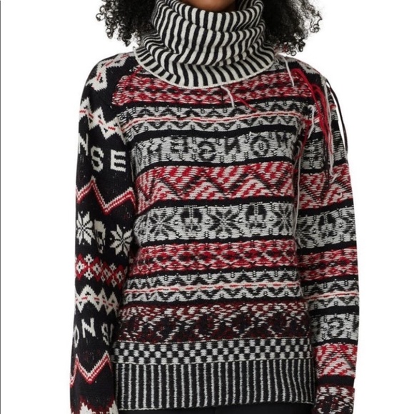Monse red fairisle wool sweater - Picture 2 of 11